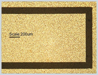 Patterning Gold on PET with fiber lasers