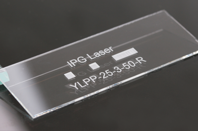 precise laser marking of glass