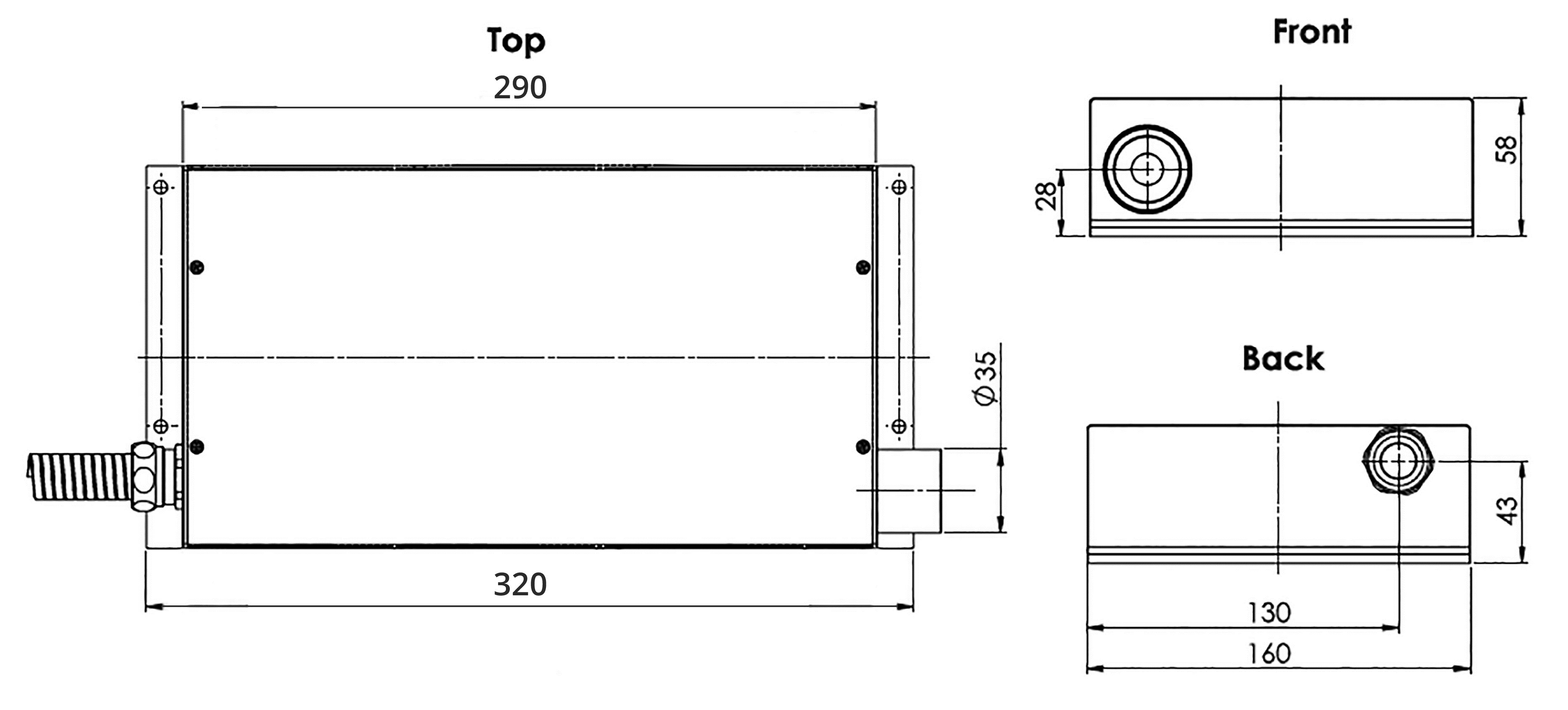 YLPP 150 ps remote amplifier drawing